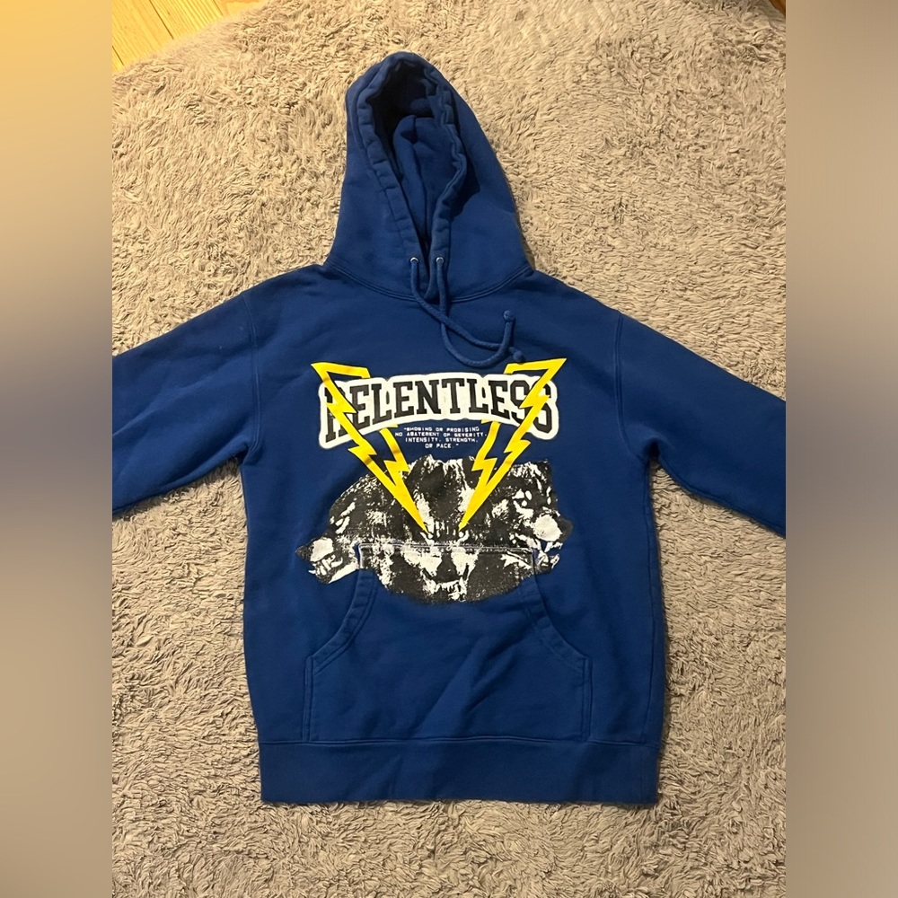Blue graphic hoodie